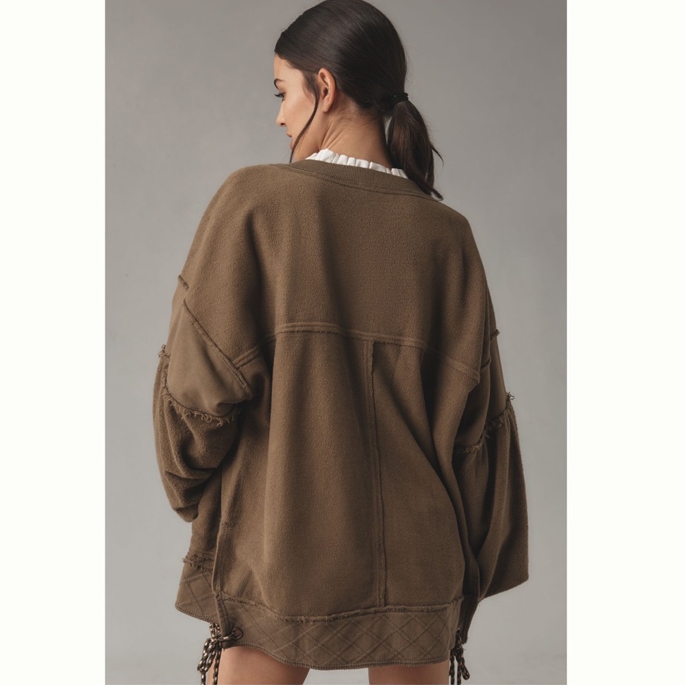 Pilcro Button-Front Shacket - Picture 2 of 7